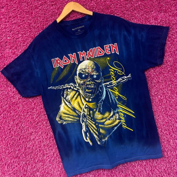 Iron Maiden Piece of Mind Heavy Album Art Metal Tie Dye M - Picture 3 of 4